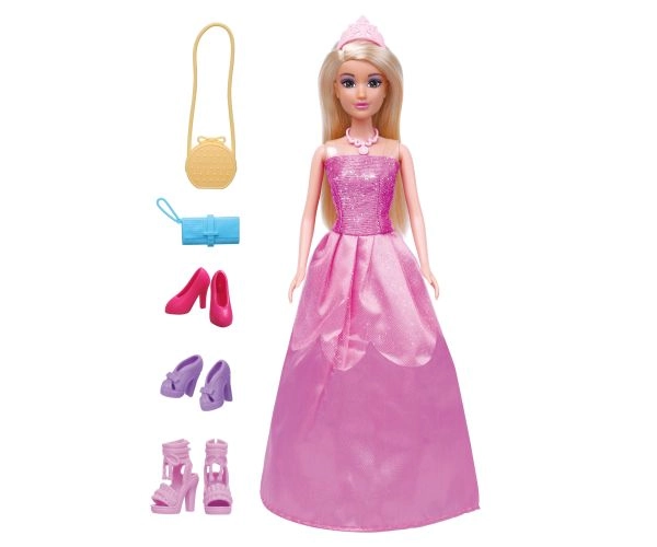 Pop met kleding set, 30 cm