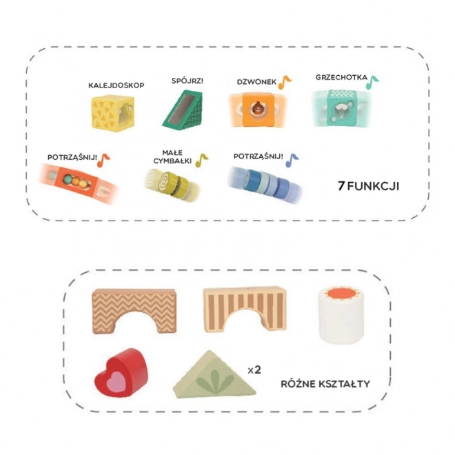 Classic World Wooden Sensory Blocks Montessori Set