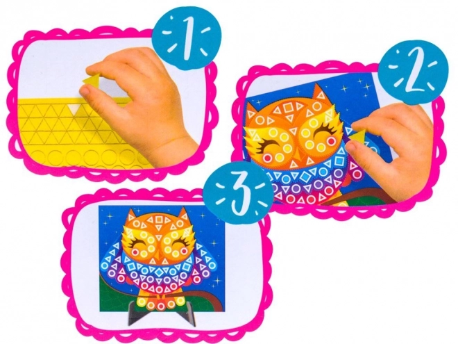 Creatieve schuimmozaïek Uil – A