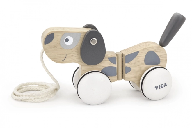 Houten trekkar - hond