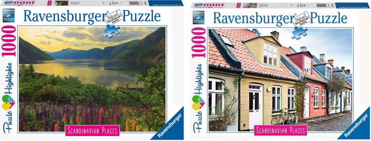 Set of Two Puzzles 2 × 1000 Pieces RAVENSBURGER