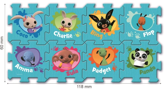 Schuimpuzzel Bing Bunny 32x32x1,5 cm 8 stuks in folie