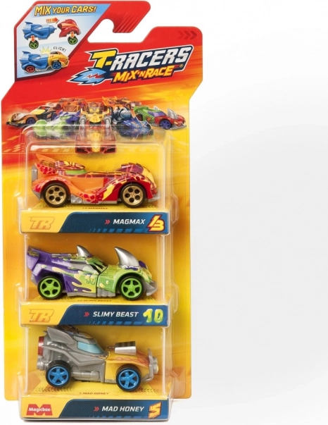 Voitures T-Racers Mix 'N Race 3 pcs