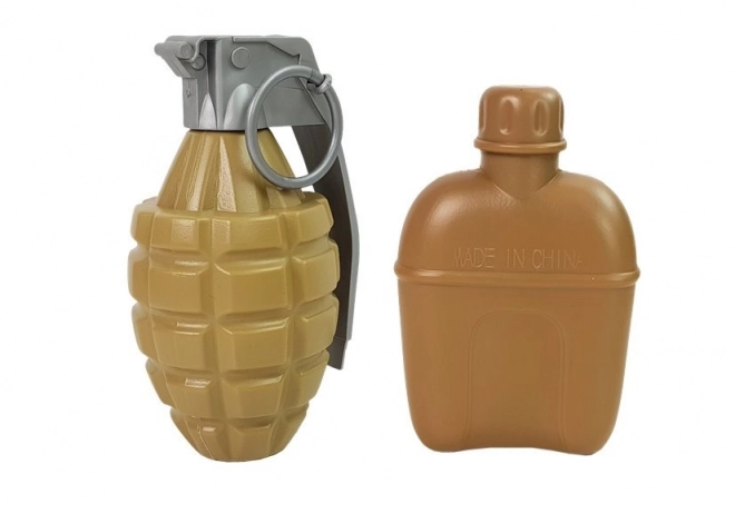 Set militaire Armes avec masque Casque Grenade Son