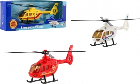 Feuerwehr-, Polizei- und Rettungshubschrauber – Metall- und Kunststoffmodell 18 cm