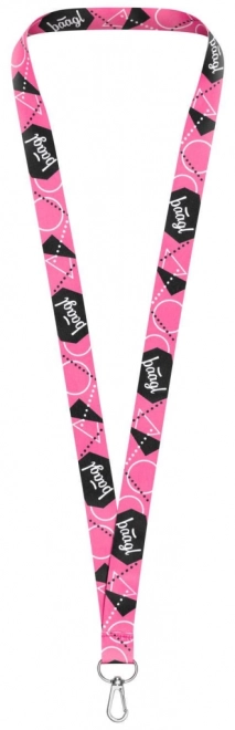 Lange roze sleutelhanger