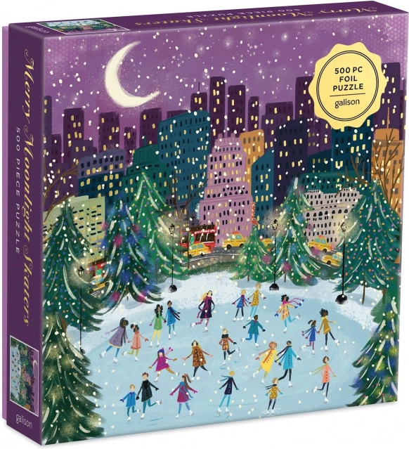 Galison Puzzle Patinage au clair de lune 500 pièces