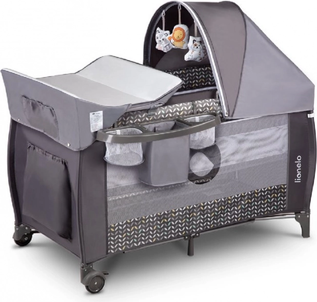 Lionelo Sven Plus Travel Cot – Grey