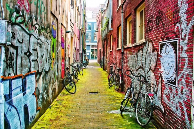 Ravensburger puzzel Street Art in Amsterdam 3000 stukjes