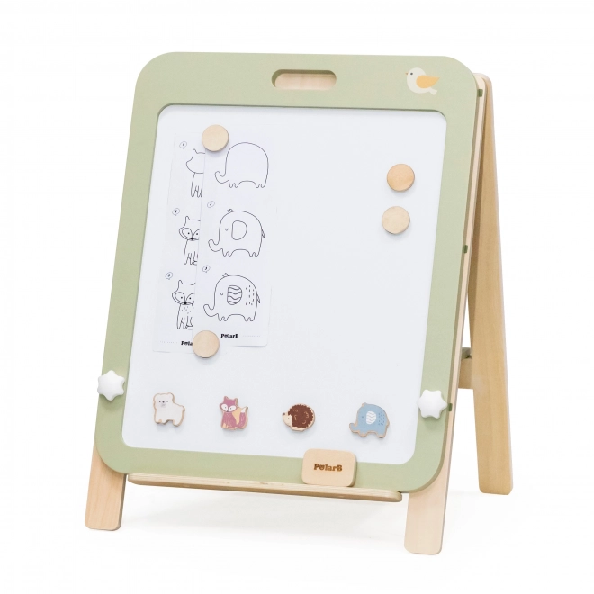 Adjustable Wooden Chalkboard for Kids