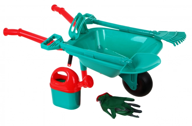 Set gereedschap met wieltje voor kleine tuinen