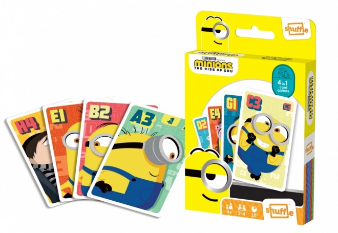 Kaartspel Shuffle Fun 4 in 1 Minions: De intocht van Gru
