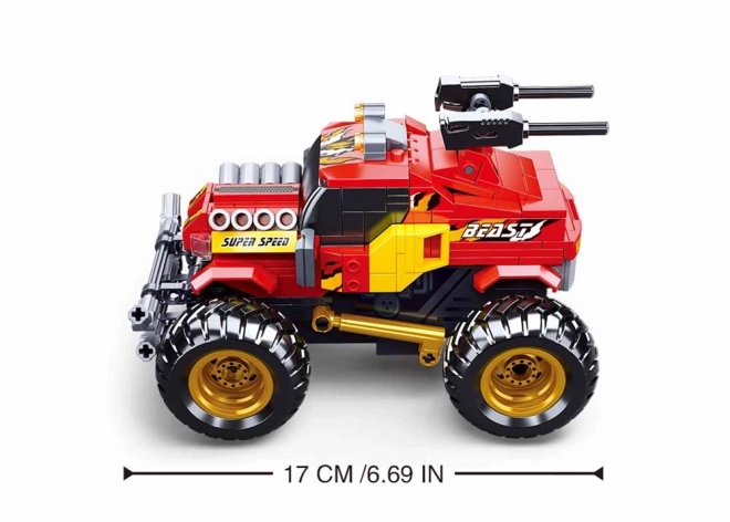 Sluban Power Bricks RC off-road rood met afstandsbediening