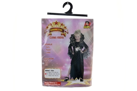 Kostüm Schwarze Witwe für Kinder