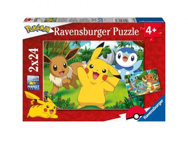 Puzzlí Pokémony 2x24 st
