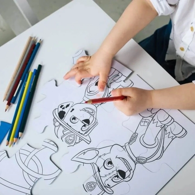 Puzzle and coloring in one