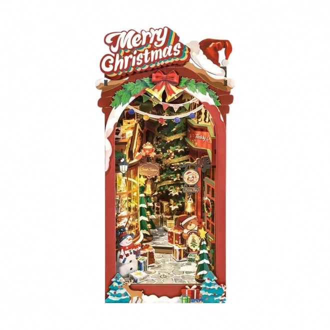 Handgefertigte Weihnachtsgasse Buchstütze