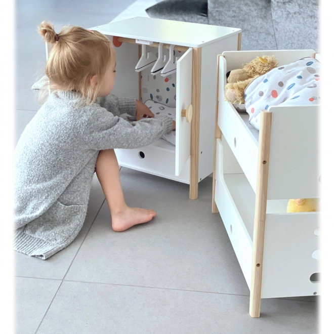 Small Foot Kastje voor poppen Little Button