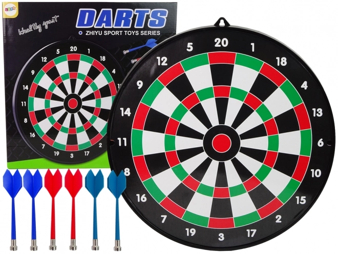 Dartbord met magnetische pijlen 6 stuks