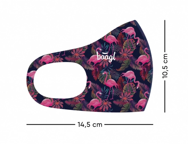 Antibacterieel masker voor kinderen met flamingo patroon