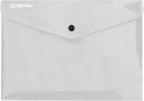 Pochette à bouton-pression A4 eCollection transparente