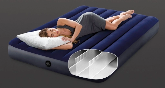 Opblaasbare matras INTEX Double Velour 191x137 cm