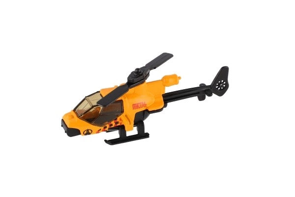 Metalen en plastic helikopter voor kinderen 10 cm