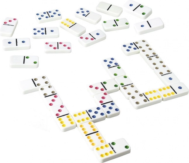 Classic double-6 set: 28 tiles