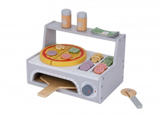 Tooky Toy Holz-Pizza-Set mit Zubehör