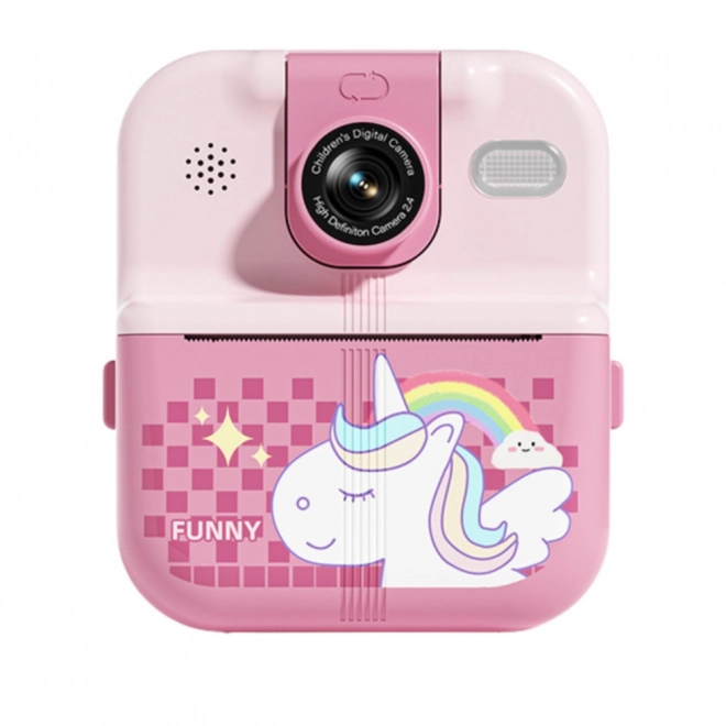 Direct klaar Camera met Thermische Printer Roze Eenhoorn