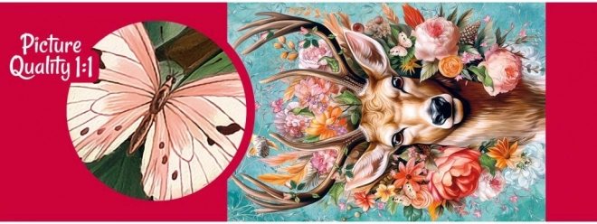 Puzzel hert in bloemen 1000 stukjes