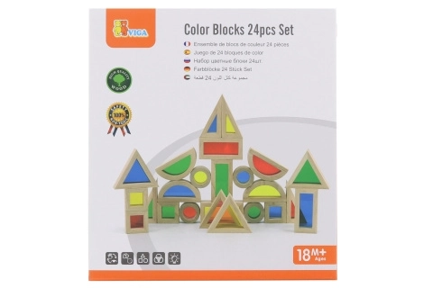 Set de blocs en bois colorés Viga