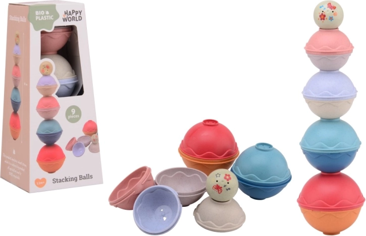 Billes empilables en bioplastique HAPPY WORLD