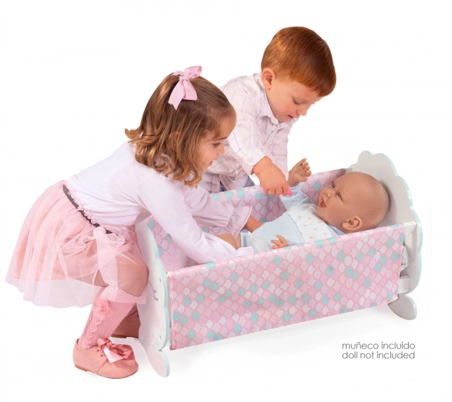 DeCuevas 55141 Houten Wiege voor Poppen met Accessoires Ocean Fantasy 2021