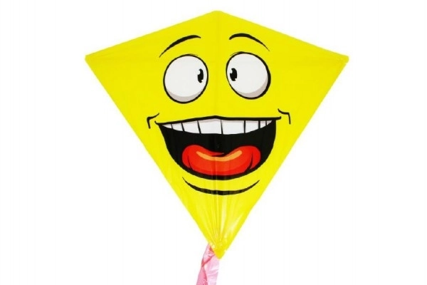 Vlieger smiley plastic 68 × 73 cm