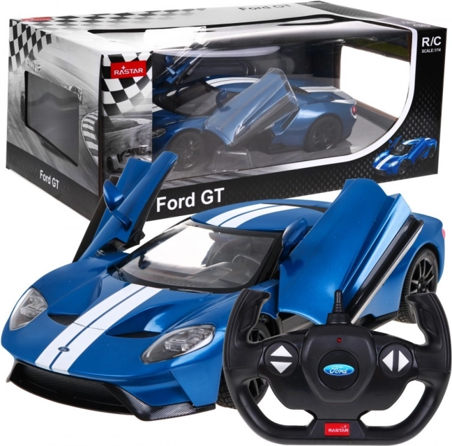 Rastar Ford GT R/C 1:14 blauw radiografisch auto