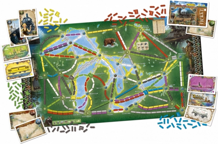Trains et bateaux dans un même jeu