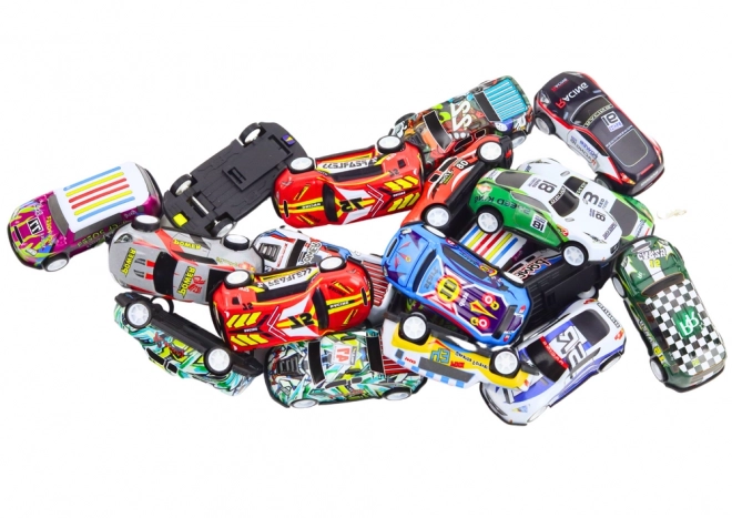 Set of Toy Cars with Traffic Signs 25 pcs