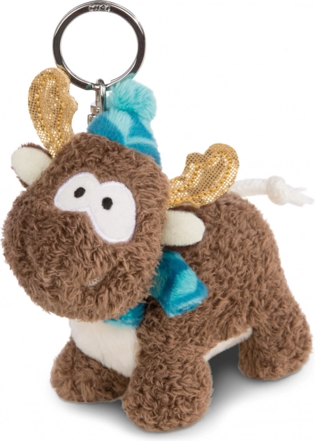 Plüsch-Schlüsselanhänger Rentier Reny Heart 10 cm