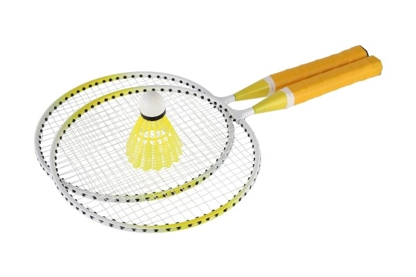 Ensemble de badminton pour enfants métal/plastique avec deux raquettes et volant