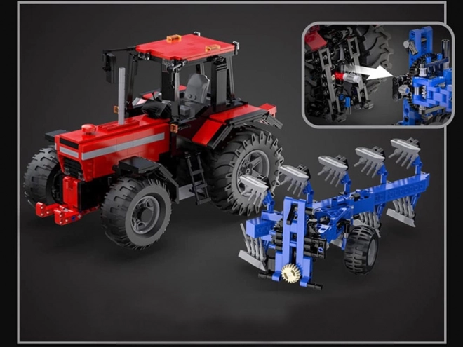 Grand ensemble de blocs 1675-ele 1:17 Tracteur + charrue télécommandée ZA5251