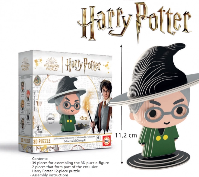 EDUCA 3D puzzel Harry Potter: Minerva McGonagall 39 stukjes