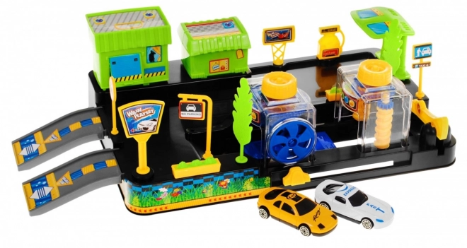 Wasmachine voor kinderen 3+ Zelfmontage + 2 auto's + bewegende delen