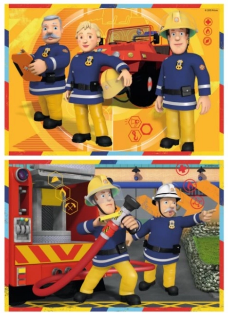 Ravensburger puzzle FIREMAN SAM 2×12 pieces