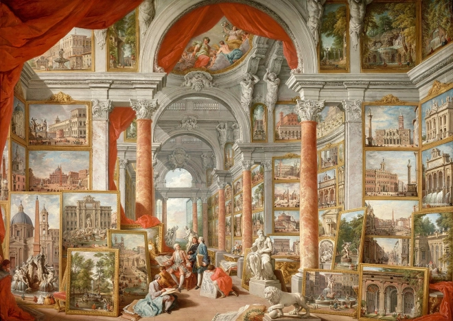 Enjoy Puzzle: View of Modern Rome, 1000 Pieces