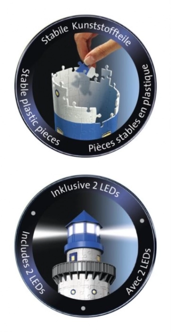 Ravensburger Illuminated 3D Puzzle Lighthouse Night Edition 216 Pieces