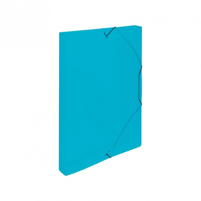Archivbox mit Gummi blau