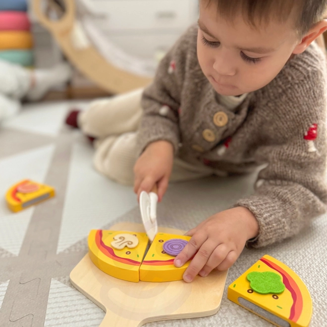 Tooky Toy Holz-Pizza-Set mit Zubehör