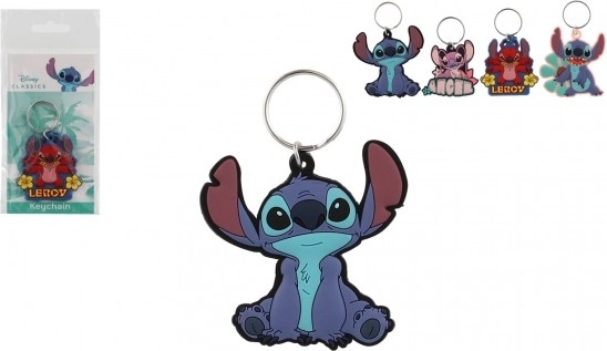 Porte-clés en caoutchouc Stitch
