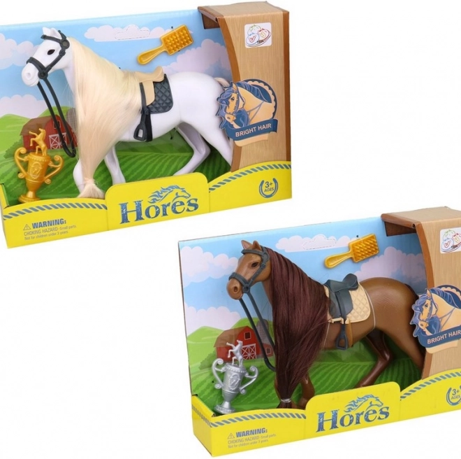 Speelgoed Paard met Accessoires 19 cm